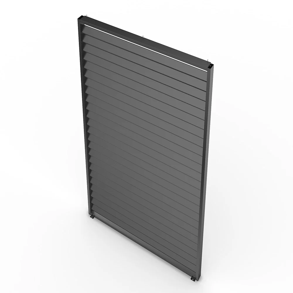Single Pergola Fixed Louvre Wall Panel For 4m Side By Primrose Living - Image 5