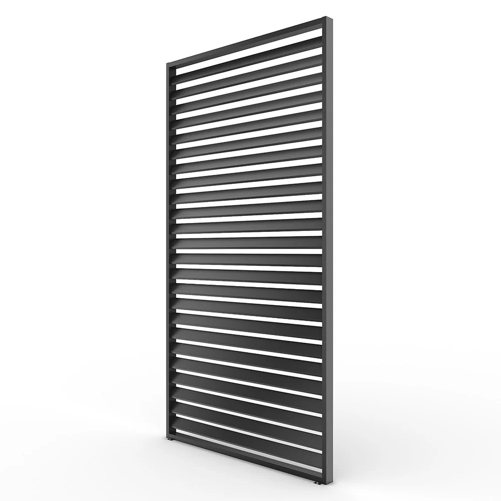Single Pergola Fixed Louvre Wall Panel For 4m Side By Primrose Living - Image 6