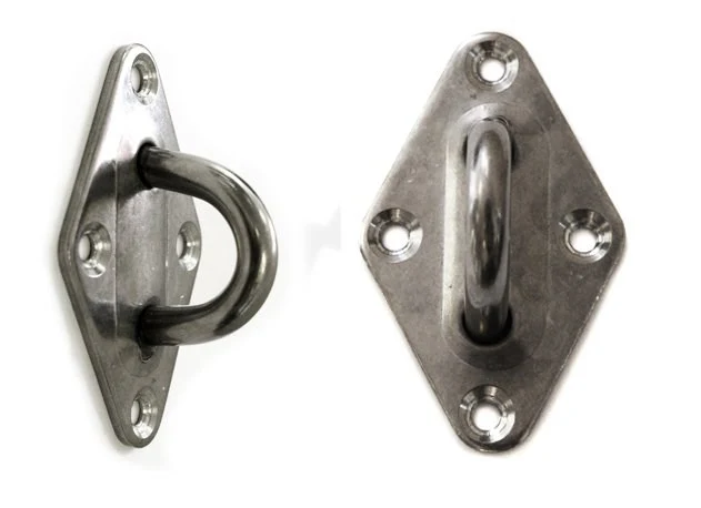 Stainless Steel Pad Eye - Diamond Shape - Sail Shade Fitting Accessories