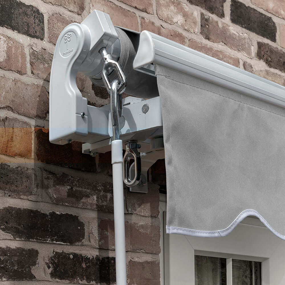 5m Standard Manual Awning, Silver - Image 2