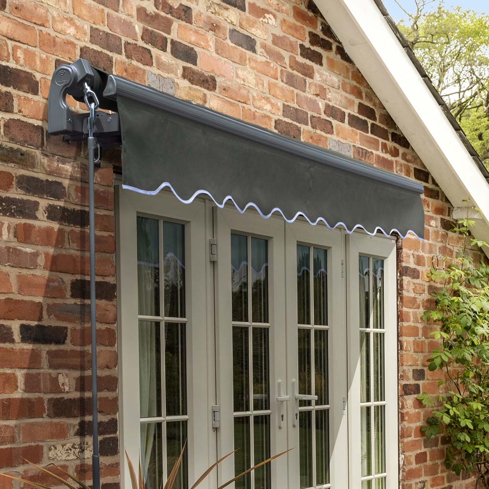 3m Standard Manual Charcoal Awning (Charcoal Cassette) - Image 2