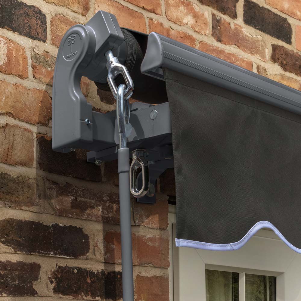 3m Standard Manual Charcoal Awning (Charcoal Cassette) - Image 4