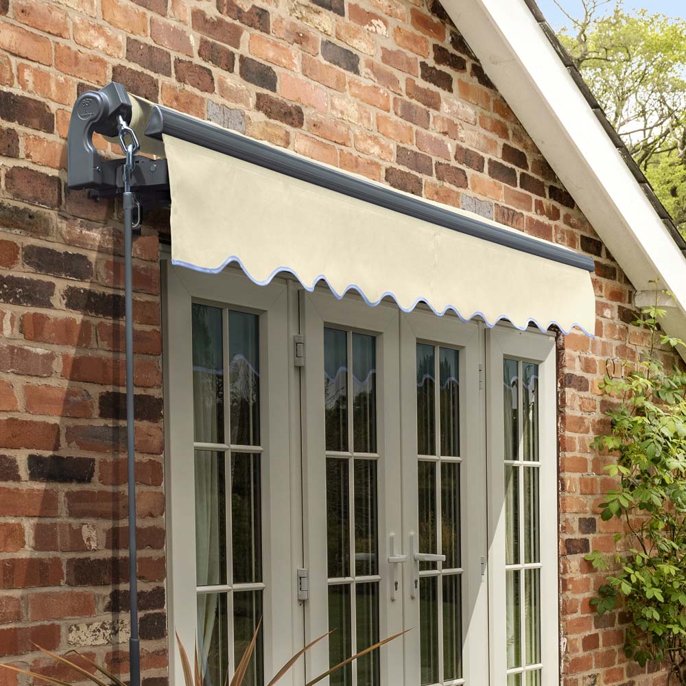 3m Standard Manual Ivory Awning (Charcoal Cassette) - Image 2