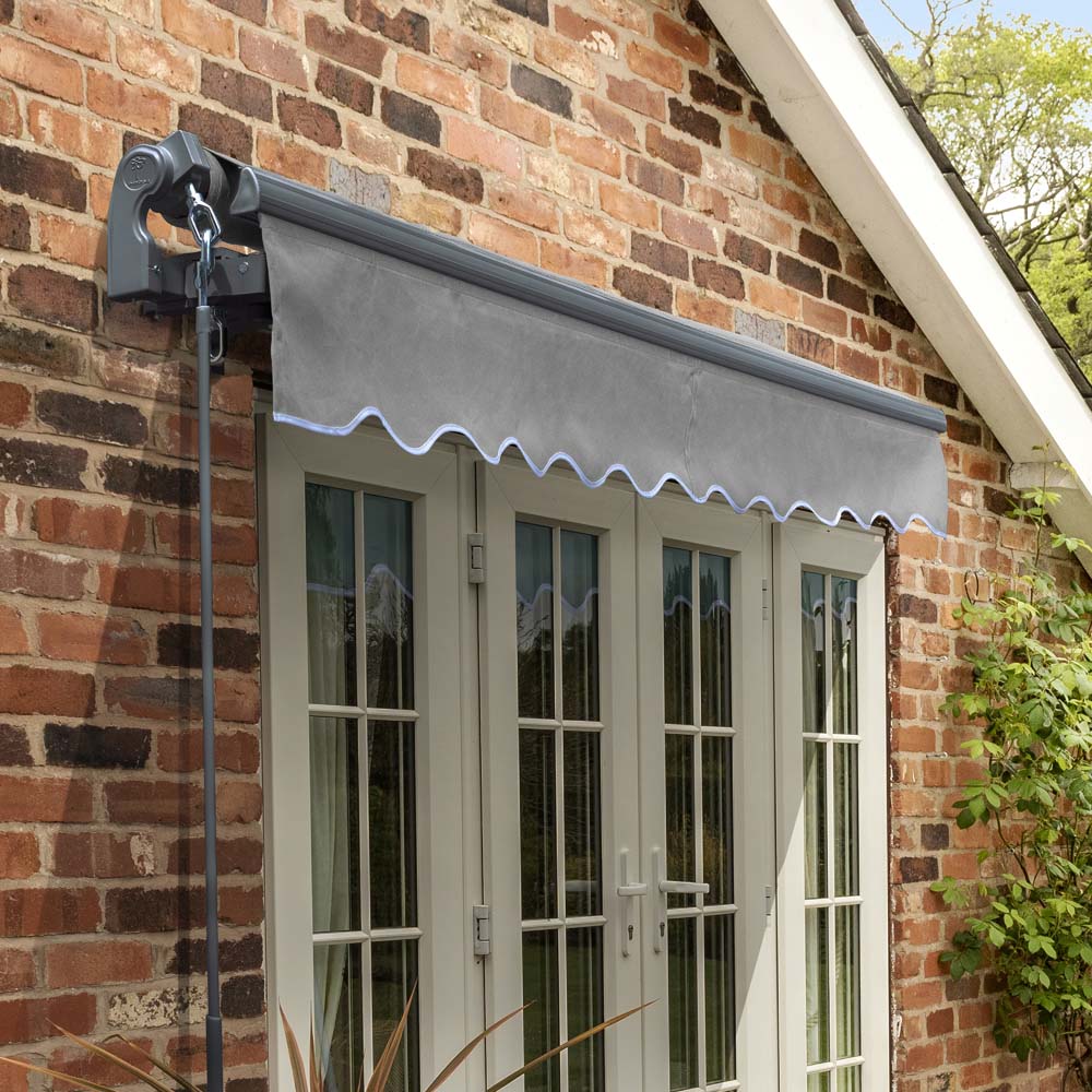 3m Standard Manual Silver Awning (Charcoal Cassette) - Image 2
