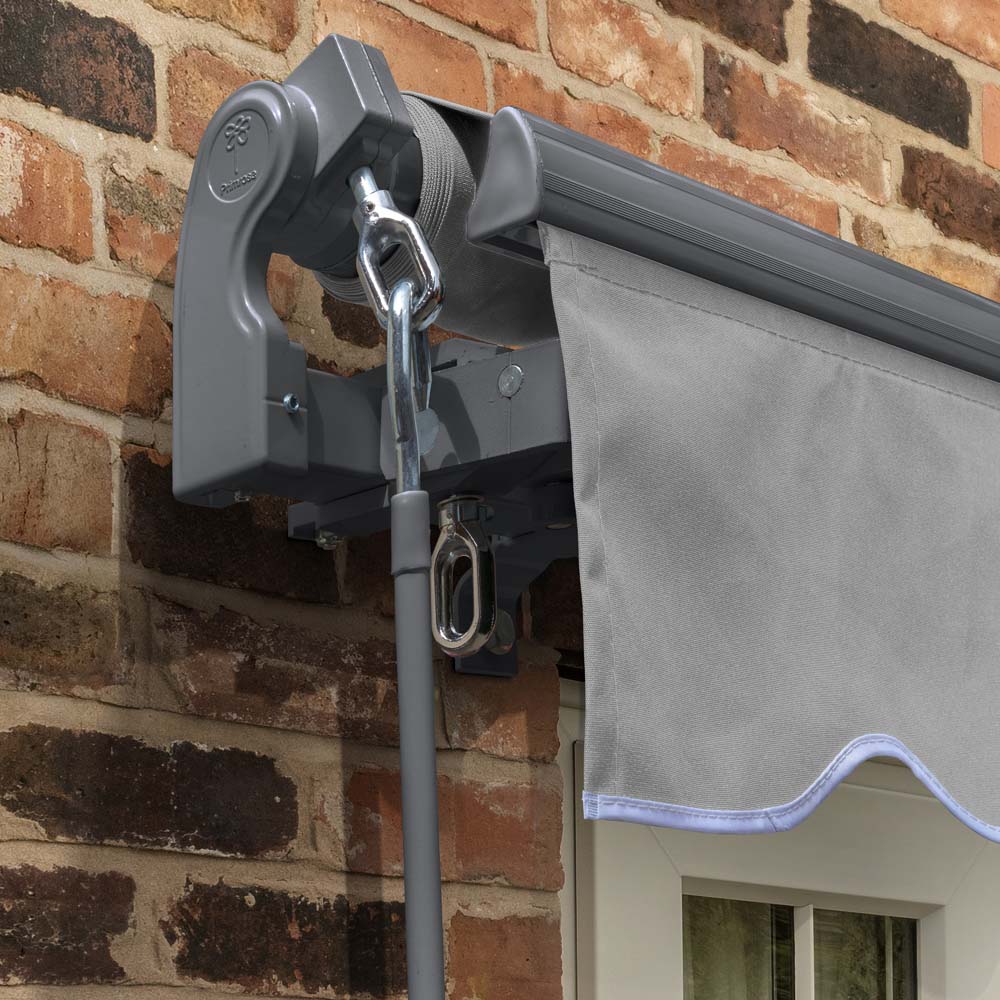 3m Standard Manual Silver Awning (Charcoal Cassette) - Image 4