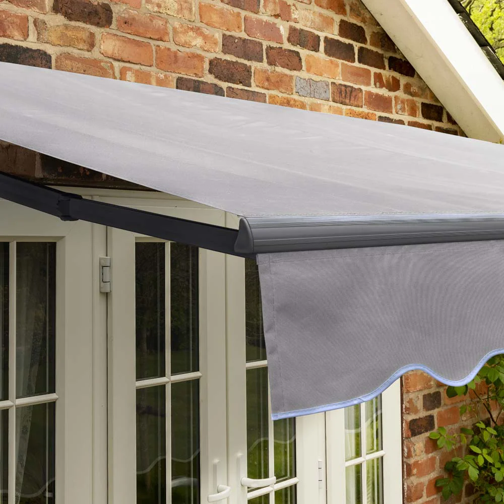 4m Standard Manual Silver Awning (Charcoal Cassette) - Image 5
