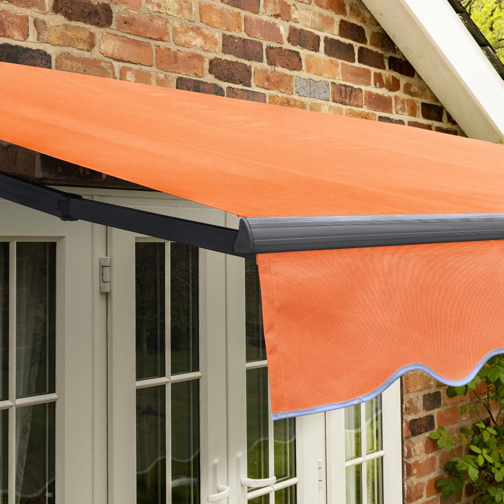 3m Standard Manual Terracotta Awning (Charcoal Cassette) - Image 5