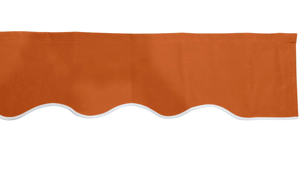 5m Terracotta Valance - Wavy