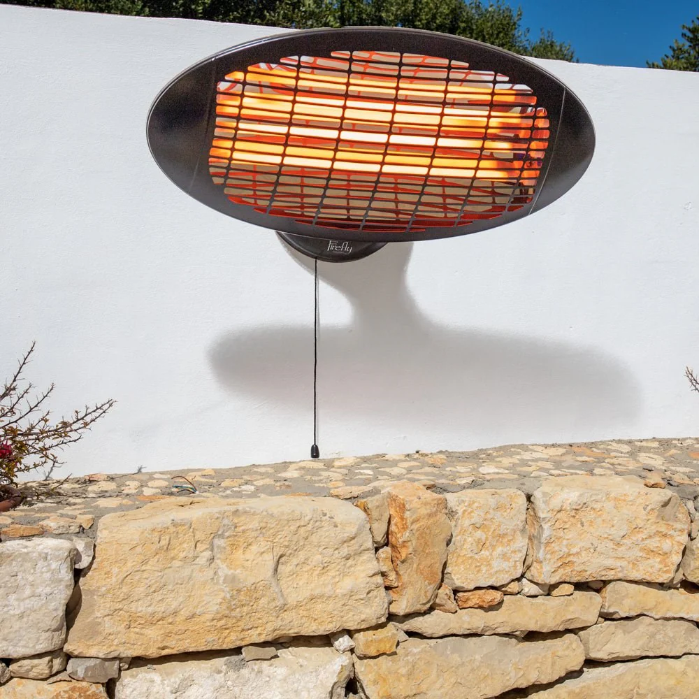 Wall Mounted Quartz Bulb Electric Heater in Black | Heatlab® - Image 7